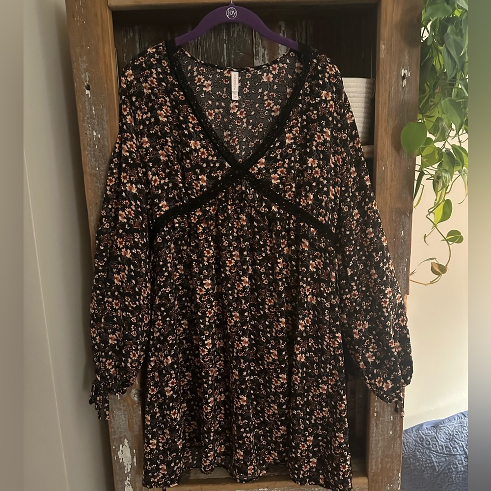 Target brand dress floral long sleeve